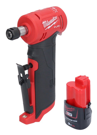 Milwaukee M12 FDGA-301 Meuleuse droite coudée 12 V 6 / 8 mm Brushless + 1x batterie 3,0 Ah - sans chargeur