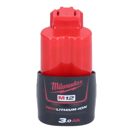 Milwaukee M12 FDGA-301 Amoladora recta angular 12 V 6 / 8 mm sin escobillas + 1x batería 3.0 Ah - sin cargador