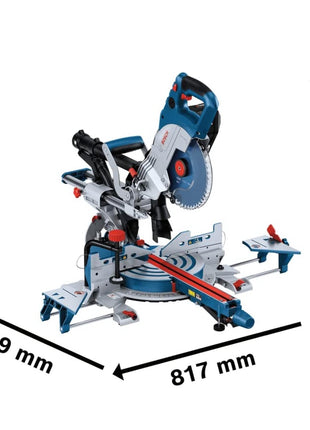 Scie à tronçonner sans fil Bosch GCM 18V-216 DC Professional Scie à onglets 18 V 216 mm BITURBO Brushless Solo (0601B47000) - sans batterie, sans chargeur