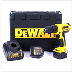 DEWALT DC 740 KA 12 V 1,3Ah NiCd Akku Bohrschrauber inkl. 2x 12 V 1,3 Ah Akku, Ladegerät und Werkzeugkoffer - Toolbrothers