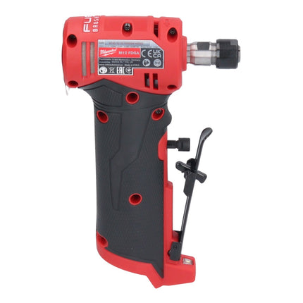 Amoladora recta Milwaukee M12 FDGA-402 angular 12 V 6/8 mm sin escobillas + 2x batería 4,0 Ah + cargador