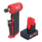 Milwaukee M12 FDGA-601 Meuleuse droite coudée 12 V 6 / 8 mm Brushless + 1x batterie 6,0 Ah - sans chargeur