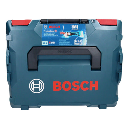 Bosch GWX 18V-15 SC Professional amoladora angular a batería 18 V (06019H6501) 125 mm BITURBO X-LOCK + 2x batería ProCORE 8,0 Ah + cargador + L-BOXX
