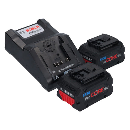 Bosch GWX 18V-15 SC Professional amoladora angular a batería 18 V (06019H6501) 125 mm BITURBO X-LOCK + 2x batería ProCORE 8,0 Ah + cargador + L-BOXX