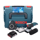 Bosch GSS 18V-13 cordless orbital sander 18 V + 1x rechargeable battery 2.0 Ah + L-BOXX - without charger