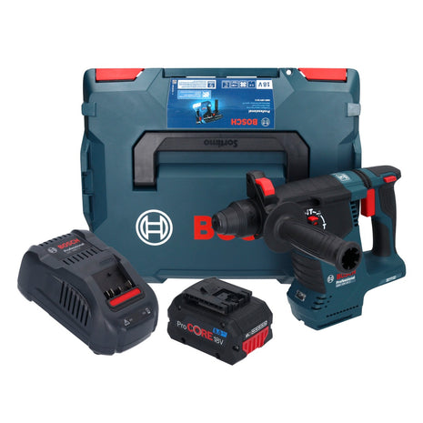 Bosch GBH 18V-24 C Martello rotativo professionale a batteria 18 V 2,4 J Brushless SDS plus + 1x batteria ricaricabile ProCORE 8,0 Ah + caricabatterie + L-BOXX