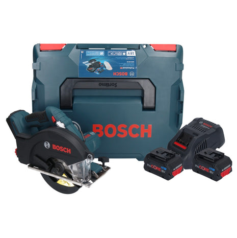 Bosch GKM 18V-50 Professional cordless metal circular saw 18 V 136 mm brushless + 2x ProCORE battery 8.0 Ah + charger + L-Boxx