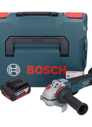 Bosch GWS 18V-10 PC Professional Akku Winkelschleifer 18 V 125 mm Brushless + 1x Akku 5,0 Ah + L-Boxx - ohne Ladegerät - Toolbrothers