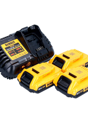 DeWalt Akku Starter Set 18 V 3x DCB 183 Akku 2,0 Ah + DCB 116 XR Schnell Ladegerät - Toolbrothers