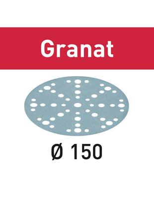 Festool Granat STF D150/48 P120 GR/10 Schleifscheibe 150 mm P120 10 Stk. ( 575157 ) für RO 150, ES 150, ETS 150, ETS EC 150, LEX 150, WTS 150, HSK-D 150 - Toolbrothers