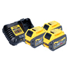 Kit de démarrage sans fil 18 V DeWalt 3x DCB 546 batterie 6,0 Ah + DCB 116 XR chargeur rapide