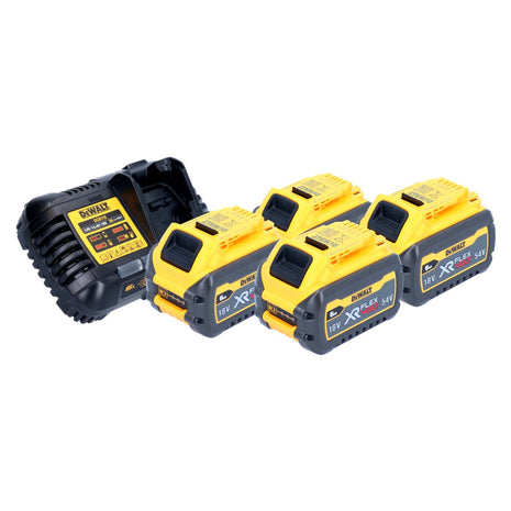 Set de arranque de batería DeWalt 18 V 4x batería DCB 546 6,0 Ah + cargador rápido DCB 116 XR