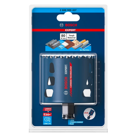 Bosch EXPERT Tough Material Lochsäge 80 x 60 mm ( 2608900437 ) Carbide Technology