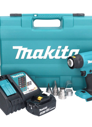 Makita DHG 181 RF1K Akku Heißluftgebläse 18 V 150 - 550°C + 1x Akku 3,0 Ah + Ladegerät + Koffer - Toolbrothers