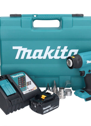 Makita DHG 181 RM1K Akku Heißluftgebläse 18 V 150 - 550°C + 1x Akku 4,0 Ah + Ladegerät + Koffer - Toolbrothers