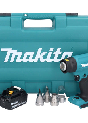 Makita DHG 181 T1K Akku Heißluftgebläse 18 V 150 - 550°C + 1x Akku 5,0 Ah + Koffer - ohne Ladegerät - Toolbrothers