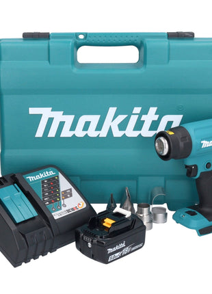 Makita DHG 181 RT1K Akku Heißluftgebläse 18 V 150 - 550°C + 1x Akku 5,0 Ah + Ladegerät + Koffer - Toolbrothers