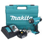 Makita DHG 181 RT1K Akku Heißluftgebläse 18 V 150 - 550°C + 1x Akku 5,0 Ah + Ladegerät + Koffer - Toolbrothers