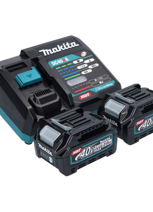 Tronçonneuse à batterie Makita UC 002 GA201 40 V max. 25 cm 24,8 m/s sans balais + 2x batteries 2,0 Ah + chargeur