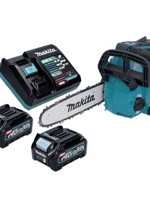 Tronçonneuse à batterie Makita UC 002 GD201 40 V max. 25 cm 24,8 m/s sans balais + 2x batteries 2,5 Ah + chargeur