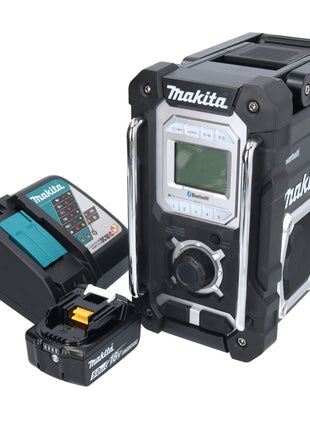 Makita DMR 108 RT1 Akku Radio 10,8 V - 18 V Bluetooth IP64 + 1x Akku 5,0 Ah + Ladegerät