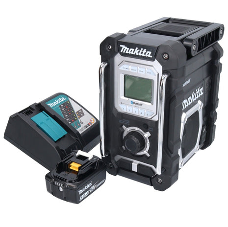 Makita DMR 108 RT1 radio batería 10,8 V - 18 V Bluetooth IP64 + 1x batería 5,0 Ah + cargador