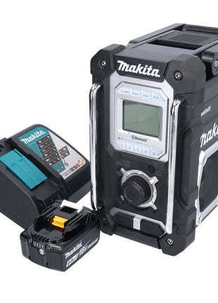 Makita DMR 108 RG1 radio batería 10,8 V - 18 V Bluetooth IP64 + 1x batería 6,0 Ah + cargador