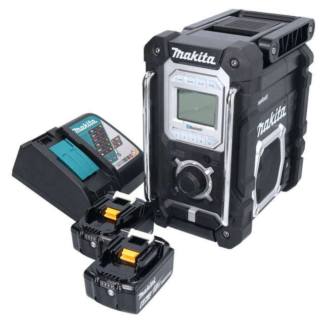 Makita DMR 108 RG radio batería 10,8 V - 18 V Bluetooth IP64 + 2x baterías 6,0 Ah + cargador