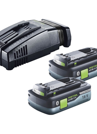 Festool Energie Set 2x BP 18 Li 4,0 Ah HPC-ASI Akkupack 18 V 4,0 Ah HighPower ( 2x 205034 ) + SCA 16 Schnellladegerät 10,8 V - 18 V ( 576953 ) - Toolbrothers