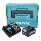 Kit de fuente de alimentación Makita 1x batería BL 4020 40 V máx. 2,0 Ah XGT + cargador DC 40 RA + Makpac