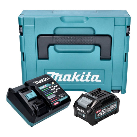 Kit de fuente de alimentación Makita 1x batería BL 4040 40 V máx. 4,0 Ah XGT + cargador DC 40 RA + Makpac