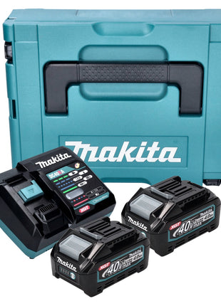 Makita Power Source Kit ( 191J97-1 ) 2x BL 4040 batterie rechargeable 40 V max. 4,0 Ah XGT+ DC 40 RA Chargeur + Makpac