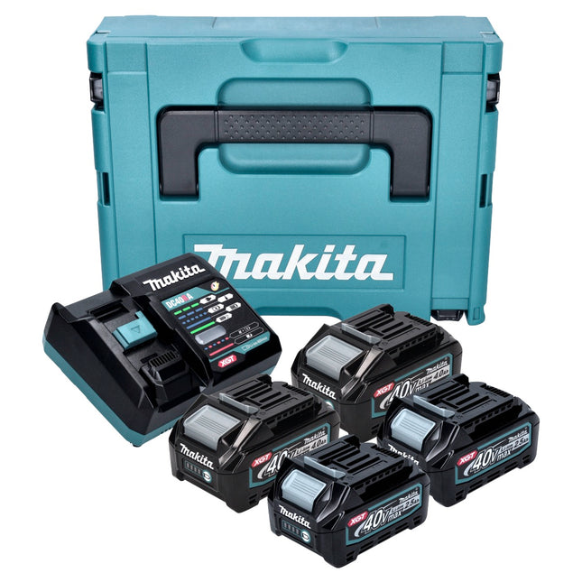 Makita Power Source Kit 2x BL 4025 batería 40 V máx. 2,5 Ah XGT + 2x BL 4040 batería 40 V máx. 4,0 Ah XGT + cargador DC 40 RA + Makpac