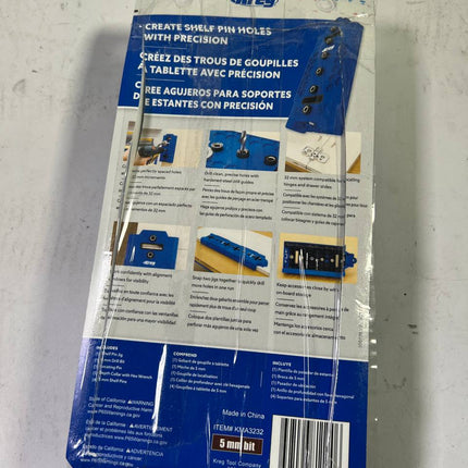 Kreg LR32 Lochreihen Bohrschablone 32 mm blau 5 mm Bohrer Unvollstaendig 2 - toolbrothers