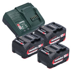 Metabo Basic Set 3x Li-Power battery pack 18 V 4.0 Ah + Metabo SC 30 charger 12 - 18 V