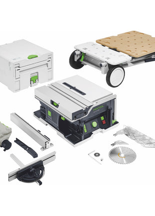 Festool CSC SYS 50 EBI-Basic-Set Akku Tischkreissäge 36 V ( 2x 18 V ) ( 577371 ) 168 mm Brushless + Untergestell - ohne Akku, ohne Ladegerät