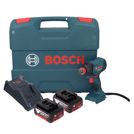 Bosch GDX 18V-180 atornillador de impacto inalámbrico 18 V 180 Nm 1/2" + 2x baterías 6,0 Ah + cargador + maletín L