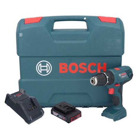 Bosch GSB 18V-21 Akku Schlagbohrschrauber 18 V 55 Nm + 1x Akku 2,0 Ah + Ladegerät + L-Case