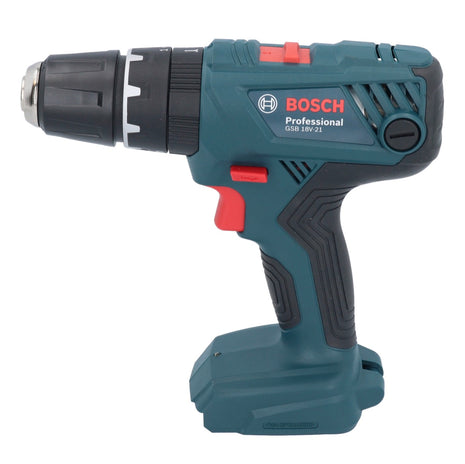 Bosch GSB 18V-21 Akku Schlagbohrschrauber 18 V 55 Nm + 2x Akku 6,0 Ah + Ladegerät + L-Case