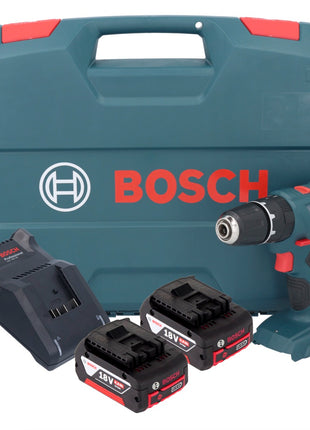 Taladro percutor inalámbrico Bosch GSB 18V-21 18 V 55 Nm + 2x baterías 6,0 Ah + cargador + maletín L