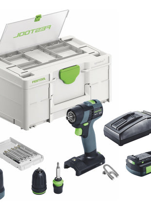 Festool TXS 18-Basic-Set Akku Bohrschrauber 18 V 40 Nm Brushless + 1x Akku 3,0 Ah + Ladegerät + Systainer - Toolbrothers