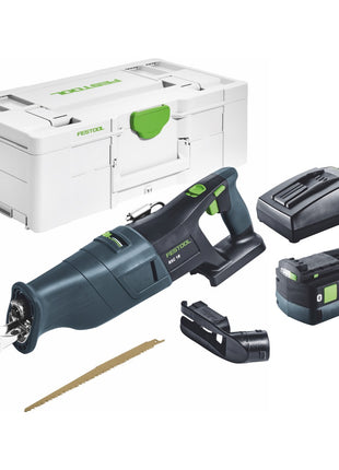 Festool RSC 18 EB-Basic Akku Säbelsäge 18 V Brushless + 1x Akku 5,0 Ah + Ladegerät + Systainer - Toolbrothers