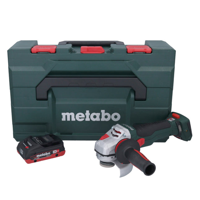 Smerigliatrice angolare a batteria Metabo WB 18 LTX BL 15-125 Quick 18 V 125 mm senza spazzole + 1x batteria ricaricabile 4,0 Ah + metaBOX - senza caricabatterie