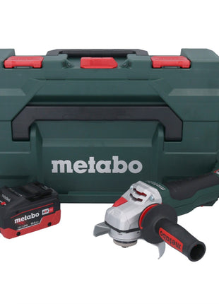 Metabo WPBA 18 LTX BL 15-125 Quick DS amoladora angular a batería 18 V 125 mm sin escobillas + 1x batería 10,0 Ah + metaBOX - sin cargador