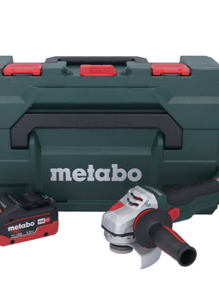 Metabo WB 18 LTX BL 15-125 Quick Meuleuse d'angle sans fil 18 V 125 mm Brushless + 1x batterie 5,5 Ah + metaBOX - sans chargeur