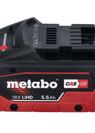 Metabo WB 18 LTX BL 15-125 Quick Meuleuse d'angle sans fil 18 V 125 mm Brushless + 1x batterie 5,5 Ah + metaBOX - sans chargeur