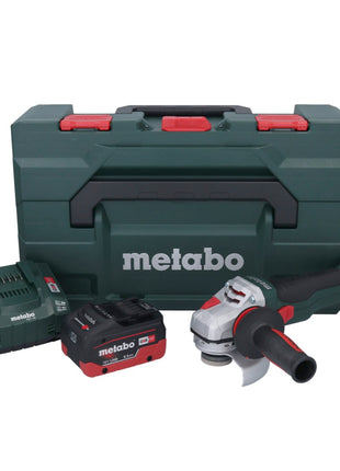 Metabo WB 18 LTX BL 15-125 Quick akumulatorowa szlifierka kątowa 18 V 125 mm bezszczotkowa + 1x akumulator 5,5 Ah + ładowarka + metaBOX