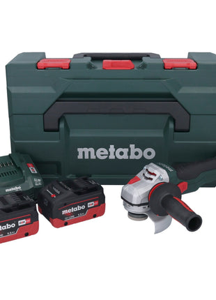 Metabo WB 18 LTX BL 15-125 Meuleuse d'angle sans fil rapide 18 V 125 mm brushless + 2x Batteries 5,5 Ah + Chargeur + metaBOX ( 601730660 )