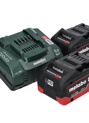 Metabo WB 18 LTX BL 15-125 Quick akumulatorowa szlifierka kątowa 18 V 125 mm bezszczotkowa + 2x akumulator 5,5 Ah + ładowarka + metaBOX ( 601730660 )