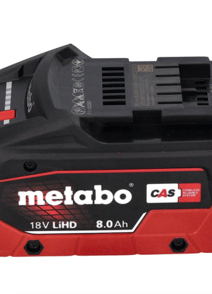 Metabo WB 18 LTX BL 15-125 Quick Meuleuse d'angle sans fil 18 V 125 mm Brushless + 1x batterie 8,0 Ah + metaBOX - sans chargeur